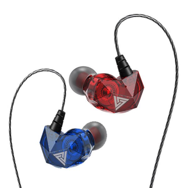 QKZ AK2 Sports Running Fashion In-ear Diamond Earphones for Mobile Phones - Image 4