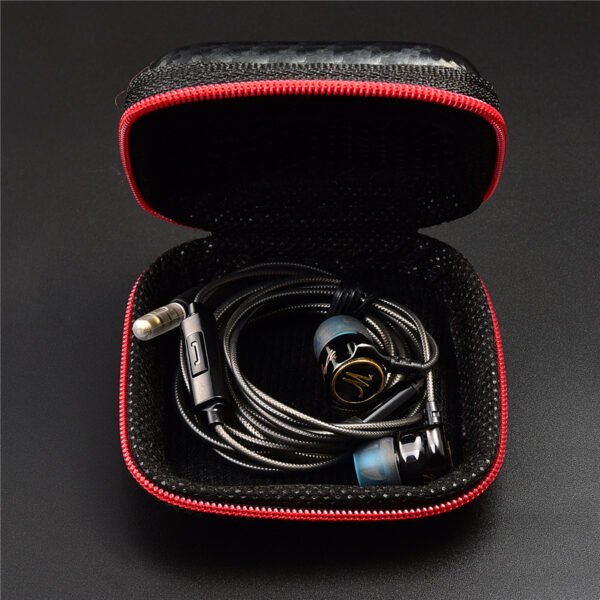 QKZ earphone bag multi-function mobile phone charger data cable storage box pressure-resistant zipper bag - Image 5