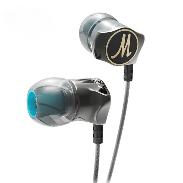 QKZ DM7 earphones in-ear heavy bass metal with microphone earphones fashion wire control HIFI earphones earplugs