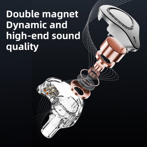Lefei LE1 in-ear wired mobile phone headset heavy bass game wire control enthusiast HiFi dynamic headset - Image 4
