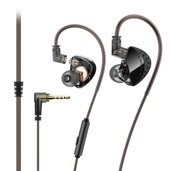 Lefei LD2  replaceable plug-in in-ear HIFI dynamic mobile phone game wired earphones earplugs - Image 2